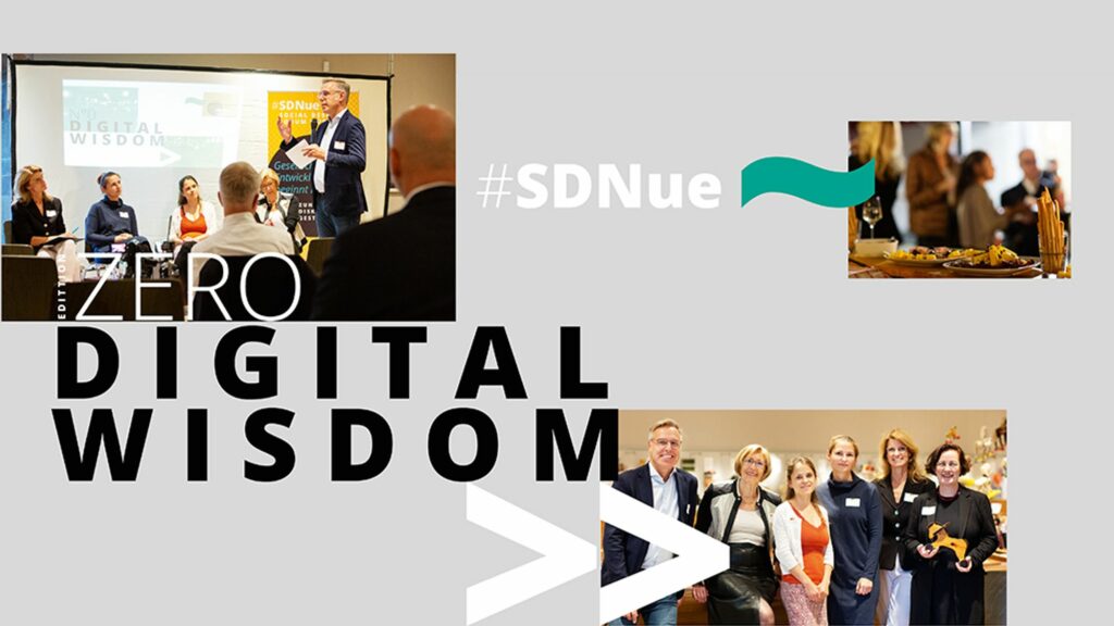 Ein R28 Projekt ist das #Social Design Forum Nürnberg. Hier eine Fotocollage aus dem Event Zero "Digital Wisdom"